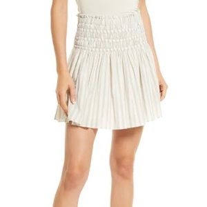 NWT Madewell smocked pull on mini skirt